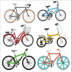 Bộ sưu tập hình ảnh vector xe đạp nhiều màu sắc