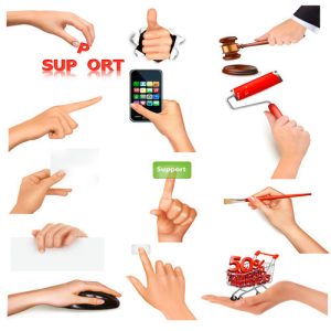 Bộ vector các hình ảnh thiết kế bàn tay và điện thoại 1