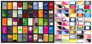 Các mẫu hình nền thẻ dạng vector