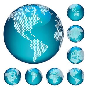 Hình ảnh Trái Đất kèm bản đồ thế giới (dạng vector) 03
