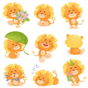 Hình ảnh hoạt hình con sư tử