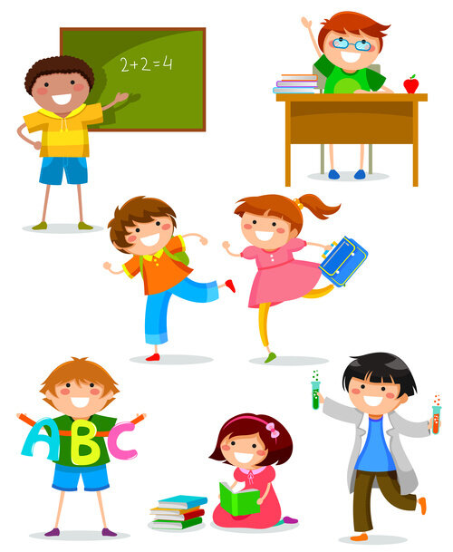 Hình ảnh hoạt hình học sinh