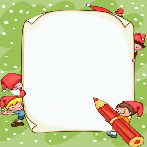 Hình ảnh hoạt hình học sinh với tờ giấy trắng 2