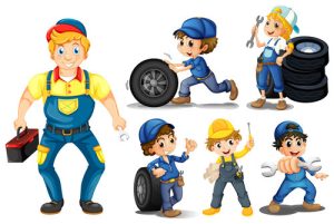 Hình ảnh hoạt hình nhân viên bảo trì