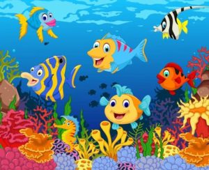 Hình ảnh hoạt hình thế giới dưới nước tuyệt đẹp dạng vector 07