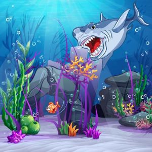 Hình ảnh hoạt hình thế giới dưới nước tuyệt đẹp dạng vector 08