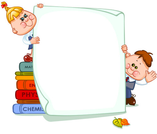 Hình ảnh minh họa những đứa trẻ dễ thương với phông nền trường học bằng giấy 3