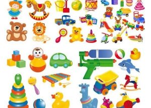 Hình ảnh vector đồ chơi hoạt hình dễ thương