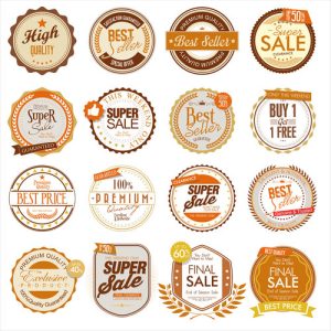 Hình ảnh vector nhãn bán hàng sale 1