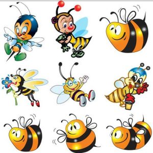 Hình ảnh vector những chú ong dễ thương