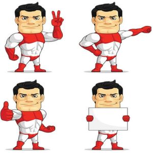 Hình ảnh vector siêu anh hùng