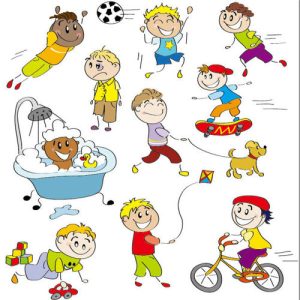 Hình minh họa các yếu tố hoạt hình trẻ em