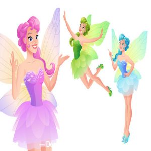 Hình minh họa nàng tiên bướm dạng vector