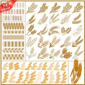 Hình minh họa thiết kế lúa mì dạng vector