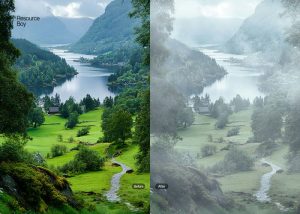Hơn 200 cọ vẽ hiệu ứng sương mù cho Photoshop