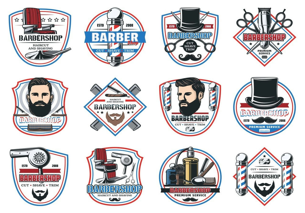 Logo Cắt Tóc barber Shop