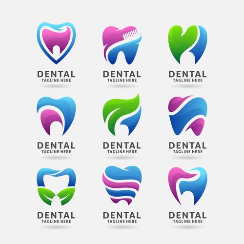 Logo nha khoa dạng vector