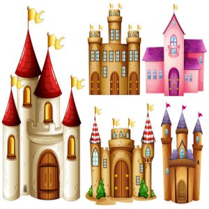Mẫu lâu đài dạng vector, tài liệu 01