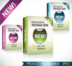 Mẫu thiết kế hộp bao bì sản phẩm mới (vector 02)