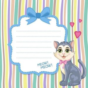 Thiệp chúc mừng em bé với hình ảnh động vật dễ thương (vector 10)