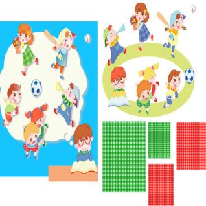 Trẻ em chơi với hình ảnh vector