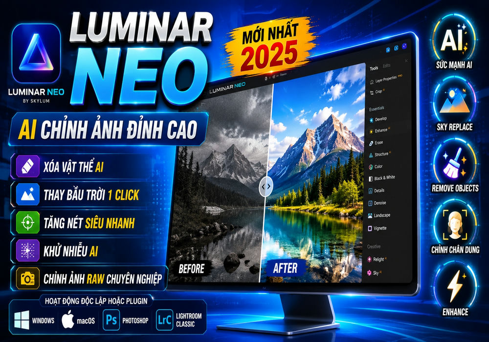 Trình chỉnh sửa ảnh Luminar Neo