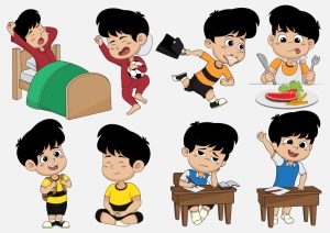 Vector Em Bé Hoạt Động Vui Chơi 1