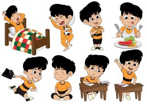Vector Em Bé Hoạt Động Vui Chơi 2