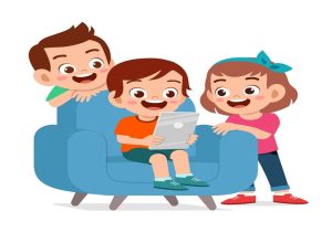 Vector Em Bé, Học Sinh Học Bài