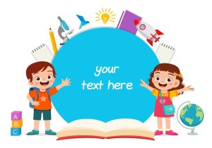 Vector Em Bé Vui Chơi Học Tập 2