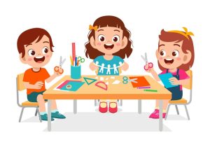 Vector Em Bé Vui Chơi Học Tập 4