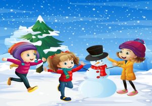Vector Em Bé Vui Chơi Noel, Giáng Sinh