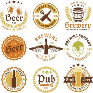 Vector Logo Bia, Logo Beer