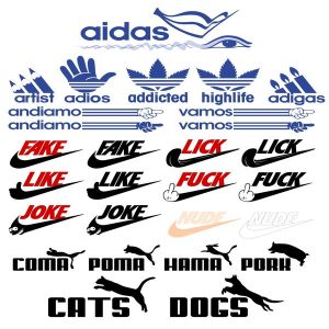 Vector Logo Thời Trang Adidas, Nike