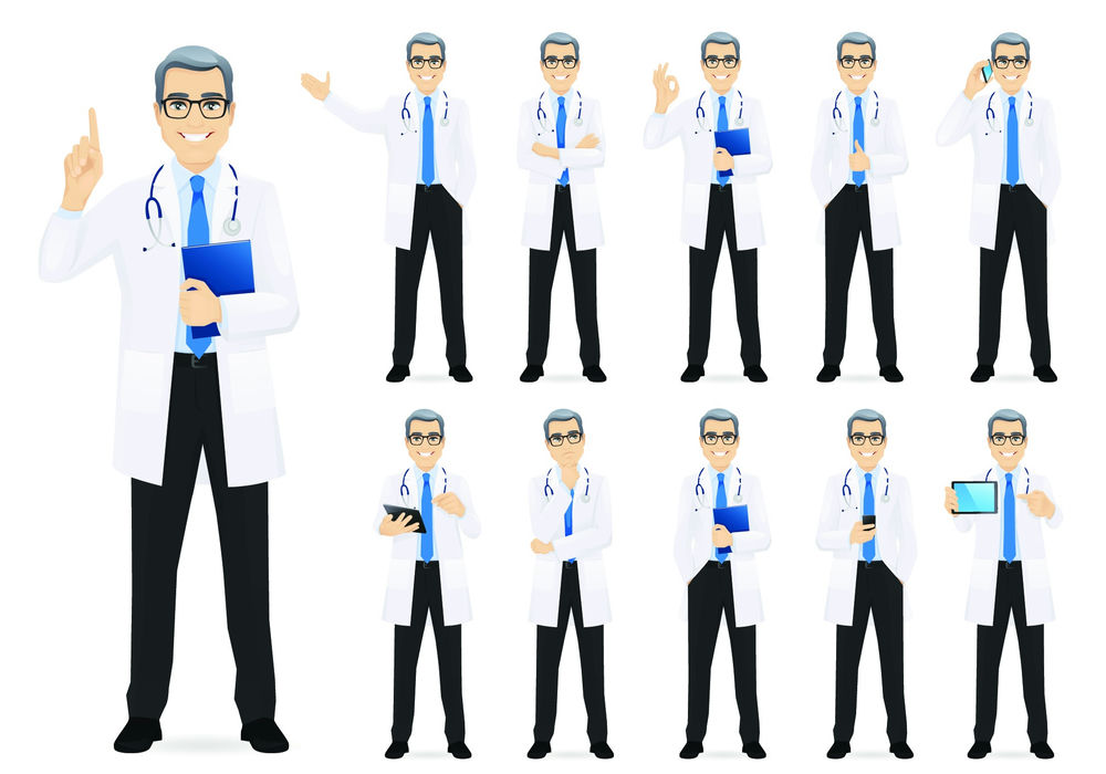Vector Nhân Vật Bác Sĩ, Y Tá 6