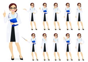 Vector Nhân Vật Bác Sĩ, Y Tá 7