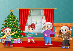 Vector Noel, Gia Đình Vui Giáng Sinh