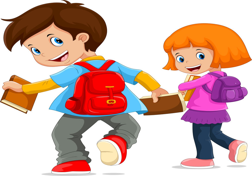 Vector Trẻ Em Trở Lại Trường, Back To School 6
