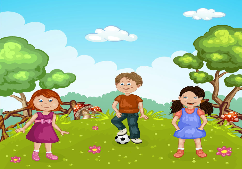 Vector Trẻ Em Vui Chơi 3