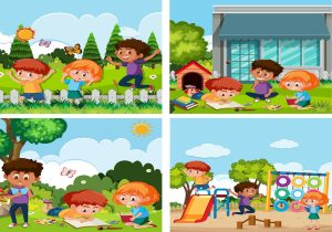 Vector Trẻ Em Vui Chơi 8