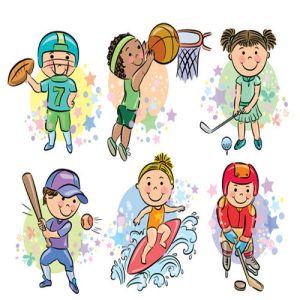 các vận động viên thể thao (vector 03)