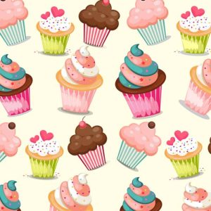 hình bánh cupcake dễ thương