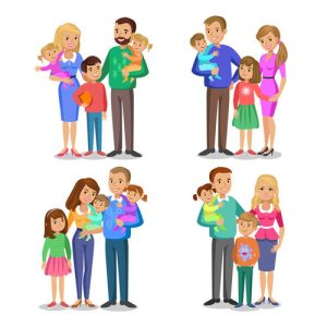 hình gia đình hạnh phúc vector