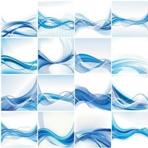 nét động trên nền xanh dương vector
