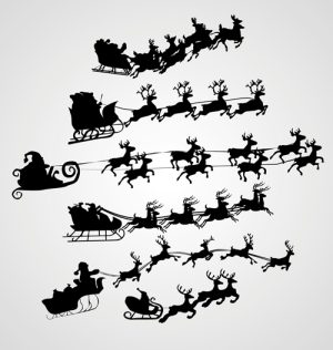 ông già Noel vui vẻ dạng vector