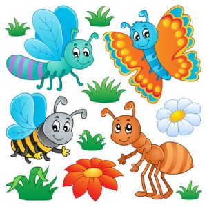 vector côn trùng hoạt hình vui nhộn 03