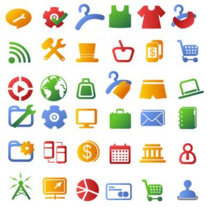 Biểu tượng đơn sắc tinh tế dạng vector