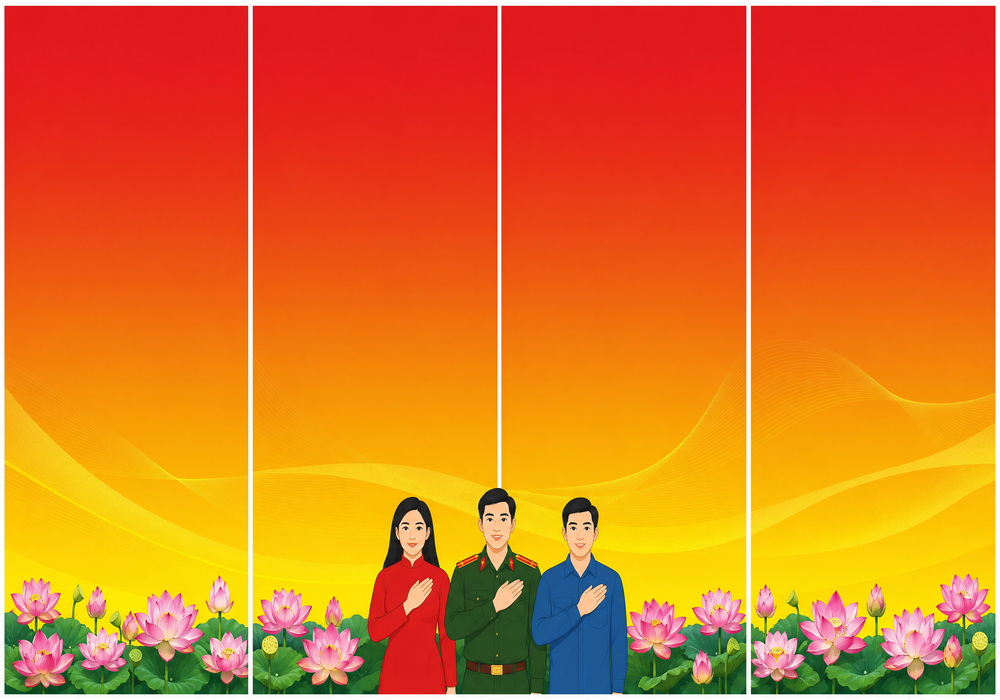 Standee, Phướn, Poster Ngày Lễ Việt Nam (6)