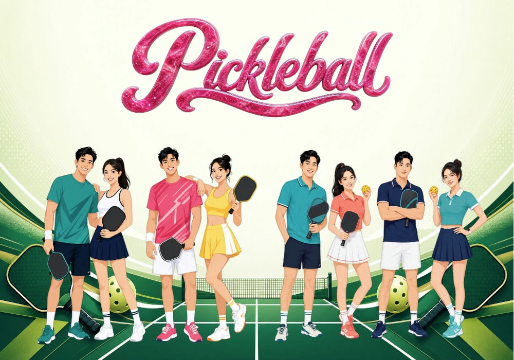 Vector Phông Nền Pickle Ball 1