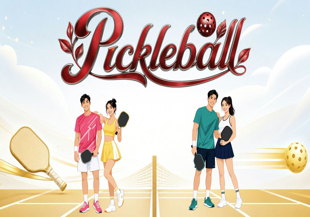 Vector Phông Nền Pickle Ball 11